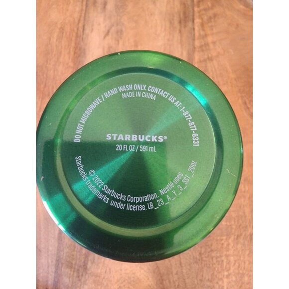 2022 Starbucks Green Stainless Steel Vacuum Insulated Coffee Tumbler Mug - Picture 4 of 4